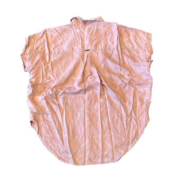 Prana Freemont Woven Button Down Short Sleeve Tencel Shirt Size XL - Picture 3 of 8